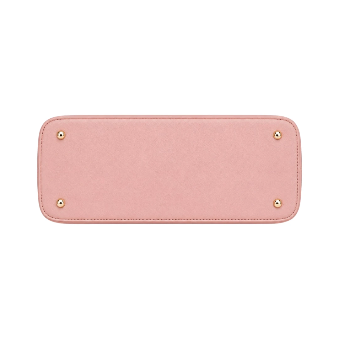 StylishBag Pink Bow Charm Top Handle Handbag
